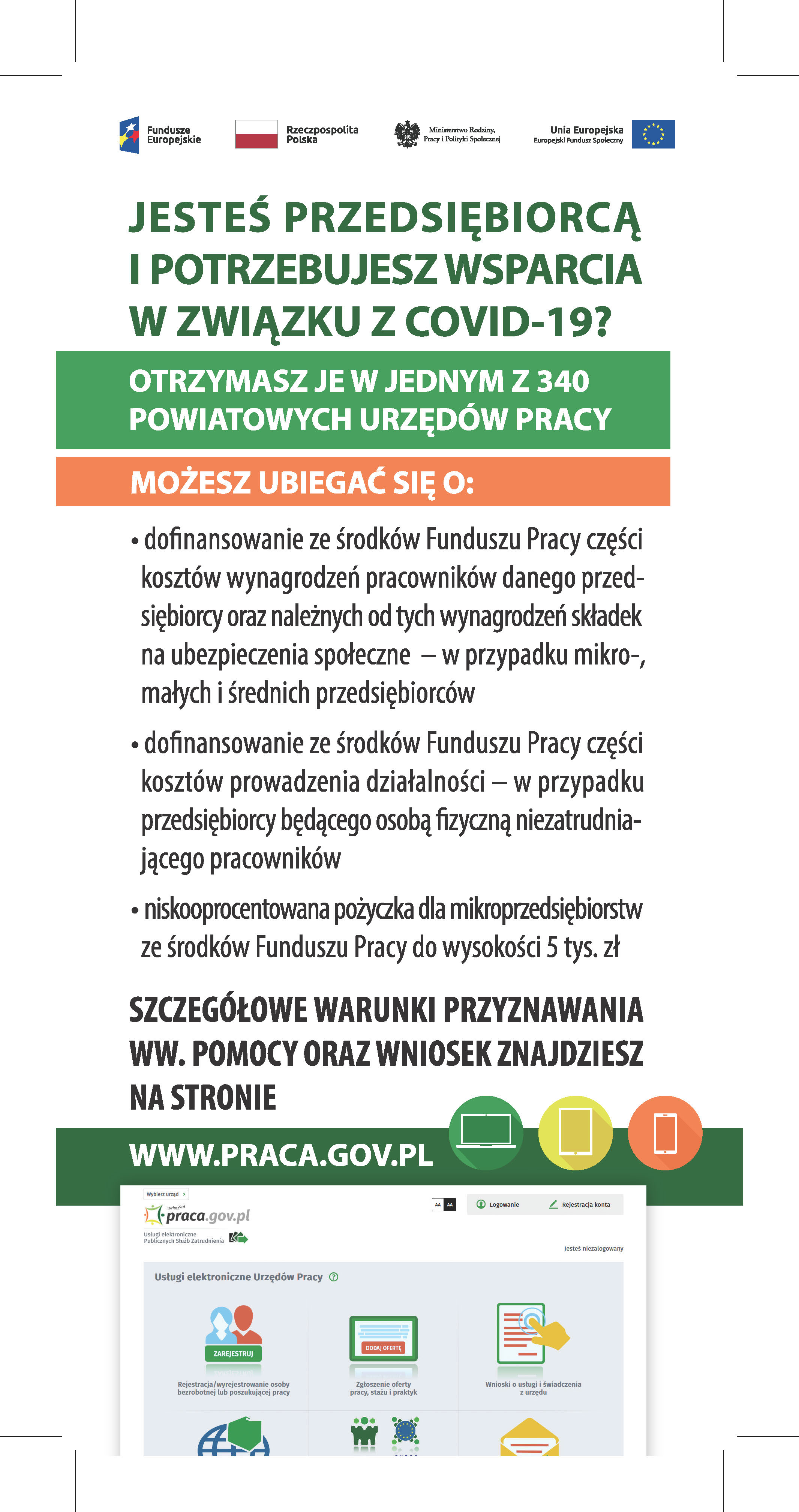 Tarcza Antykryzysowa - ulotka